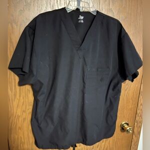 JDM Black Scrub Top Large
